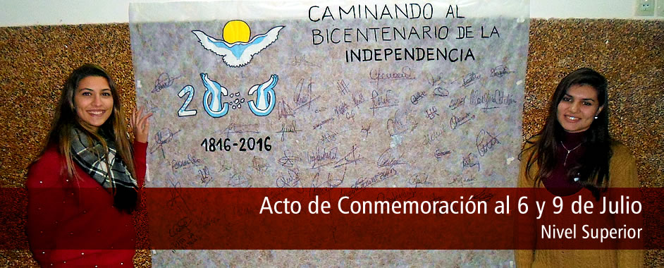 Acto en Conmemoración al 6 y 9 de Julio