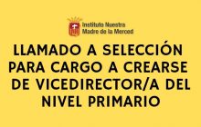 Llamado a concurso para cargos directivos de nivel primario.