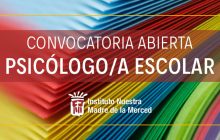 Convocatoria Psicólogo/a Escolar - Finalizada