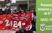Presentación de remeras y camperas de los estudiantes de 6° grado